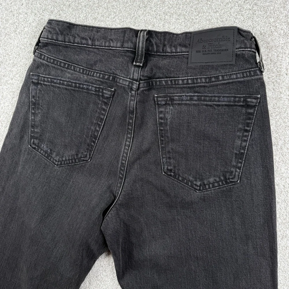 Abercrombie & Fitch Dark Gray Slim Straight Jeans - Picture 4 of 5